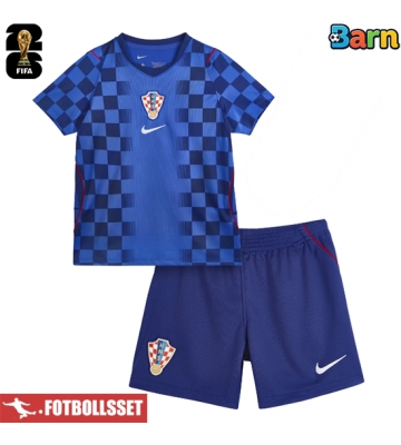 Kroatien Bortatröja Barn VM 2026 Kortärmad (+ Korta byxor)